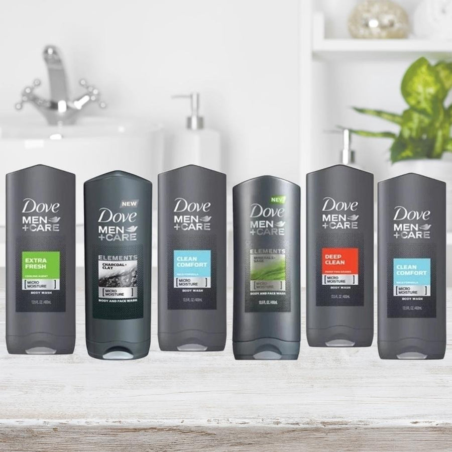 6-Pack Dove Men Shower Gel 400ml (Assorted Scents) Image 1