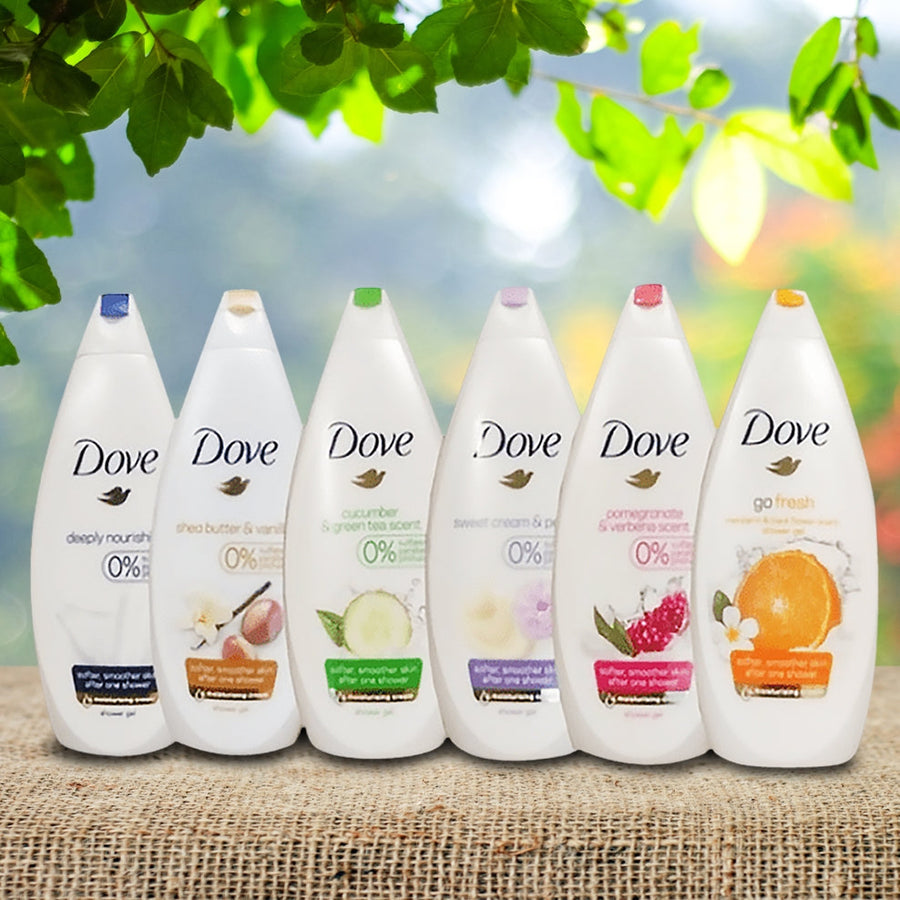 6-Pack Dove Body Wash Shower Gel Image 1