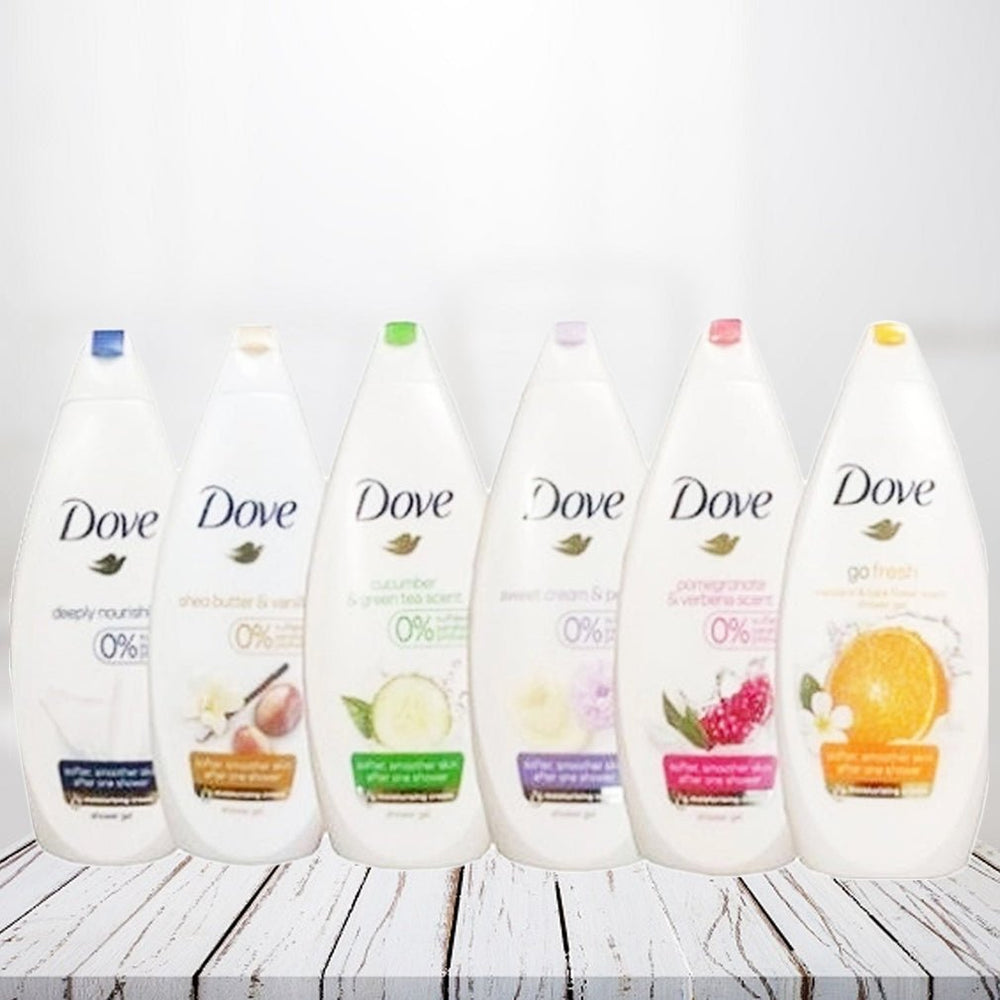 6-Pack Dove Body Wash Shower Gel Image 2