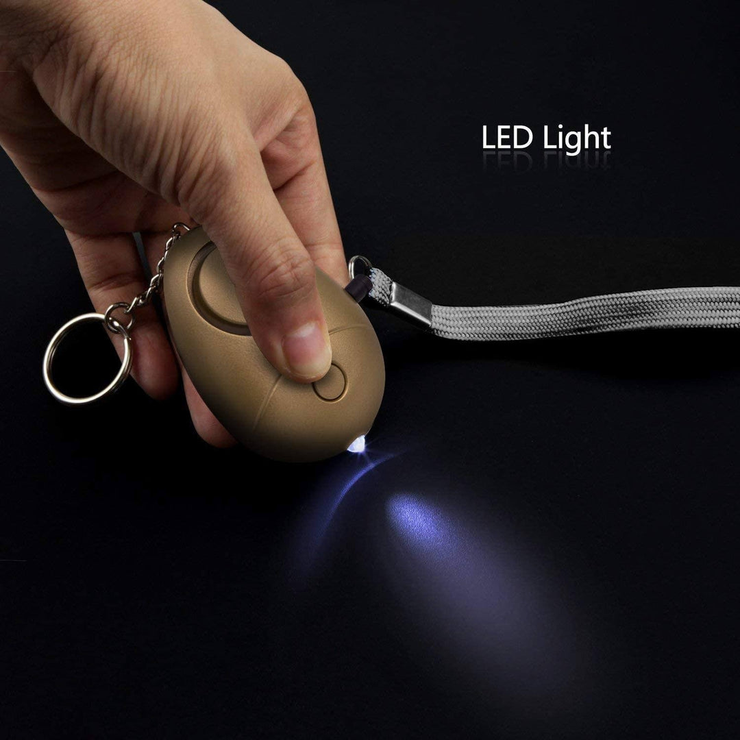 6-Pack: 140DB Personal Security Alarm Keychain with LED Lights Image 4