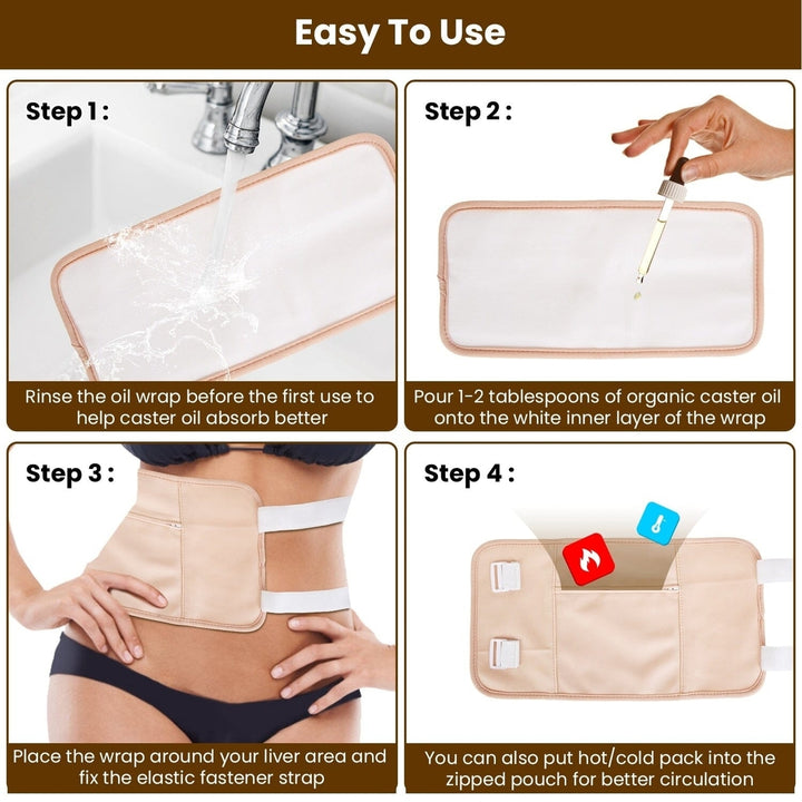 6-Pack: Castor Oil Wrap Set Image 10