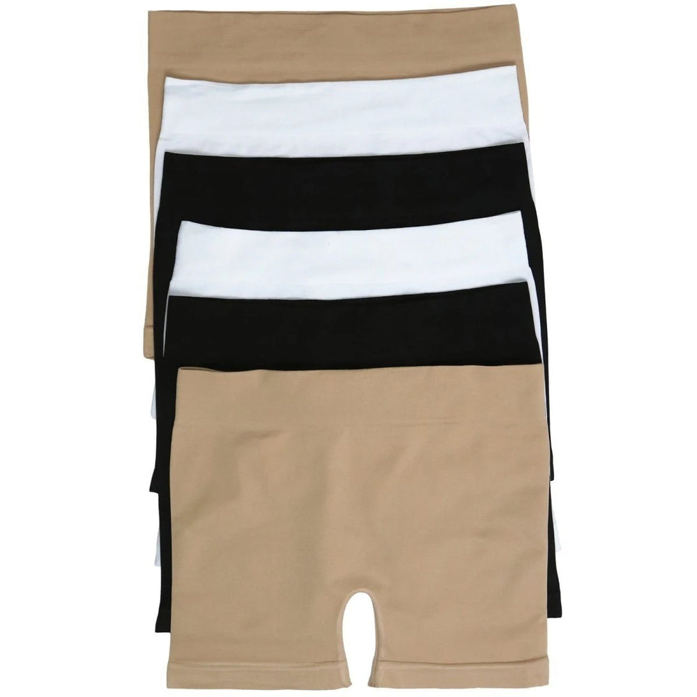 6-Pack: Essential Basic Layering Stretch Shorts Image 2