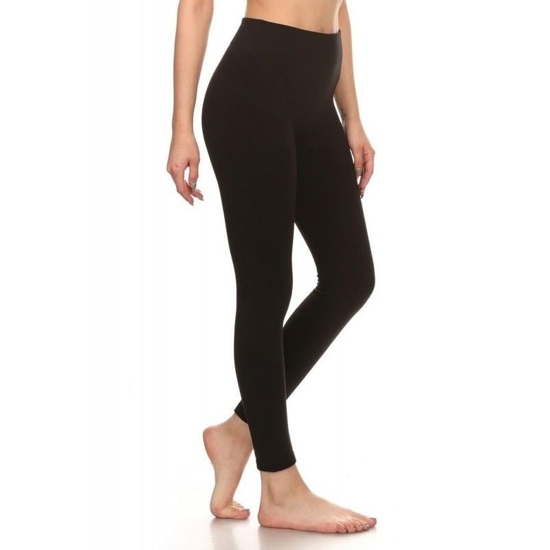 4-Pack: Womens Premium Fleece-Lined Leggings Image 2