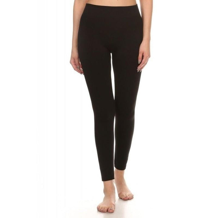 4-Pack: Womens Premium Fleece-Lined Leggings Image 3