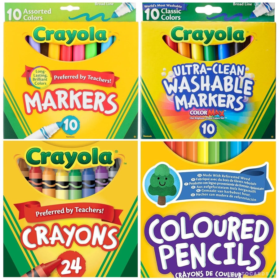 4-Packs: Crayola Assorted Style Marker Crayon Color Pencil Image 1