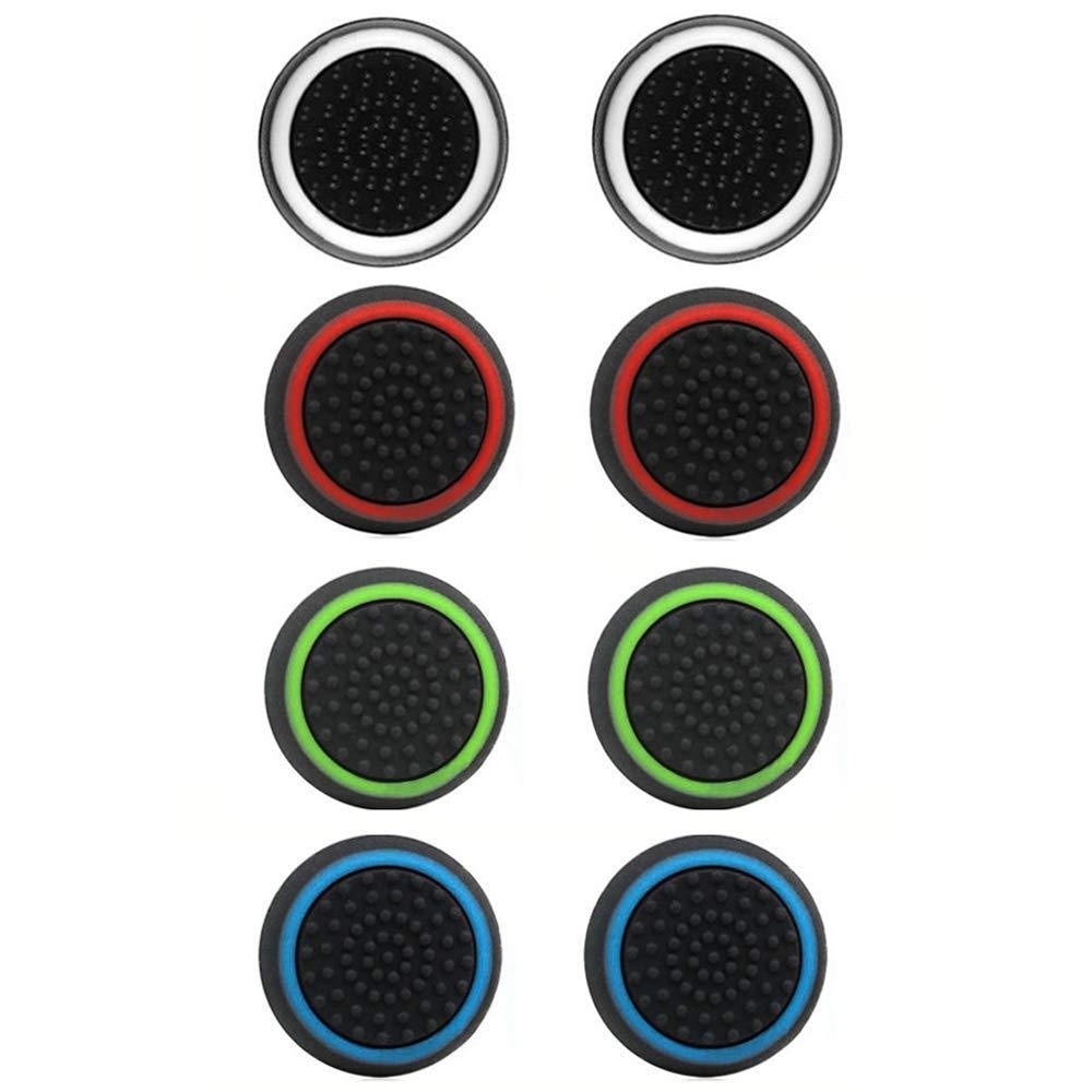 4-Pairs: Silicone Cap Joystick Thumb Grip Protect Cover for PS3 PS4 Xbox 360 Xbox One Wii U Game Controllers Image 2