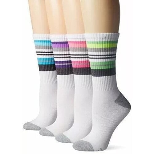 4-Pairs: Hanes X-Temp Crew Socks Image 1