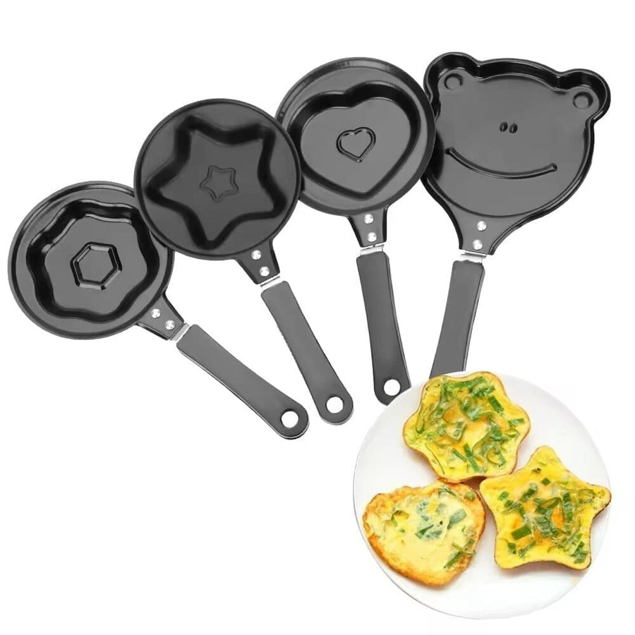 4-Piece Set: Breakfast Egg Omelet Pancake Flip Non-Stick Pan Image 1