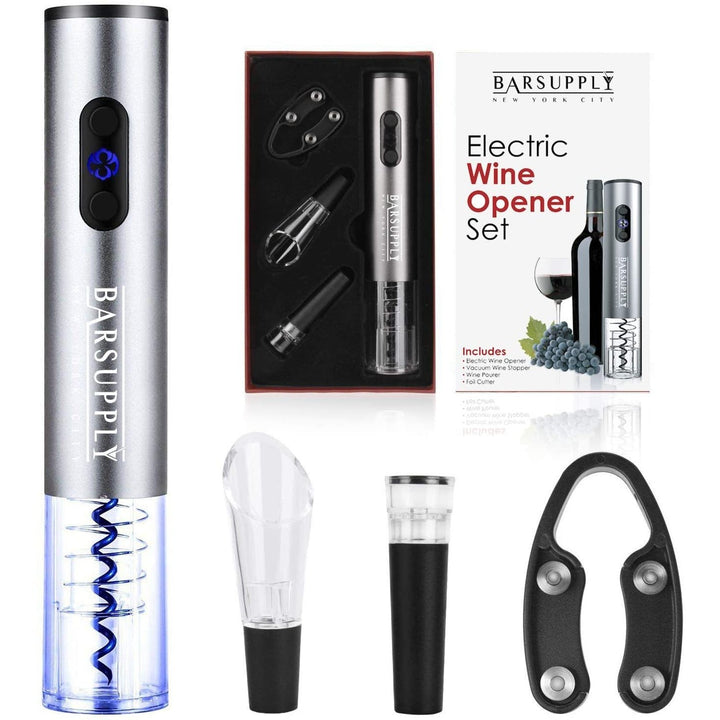 4-Piece Set: Electric Wine Bottle Opener Image 3