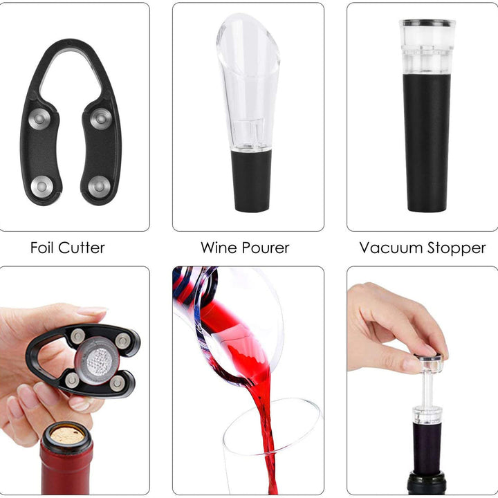 4-Piece Set: Electric Wine Bottle Opener Image 4