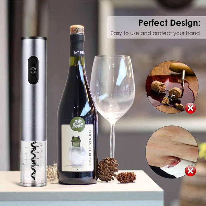 4-Piece Set: Electric Wine Bottle Opener Image 8