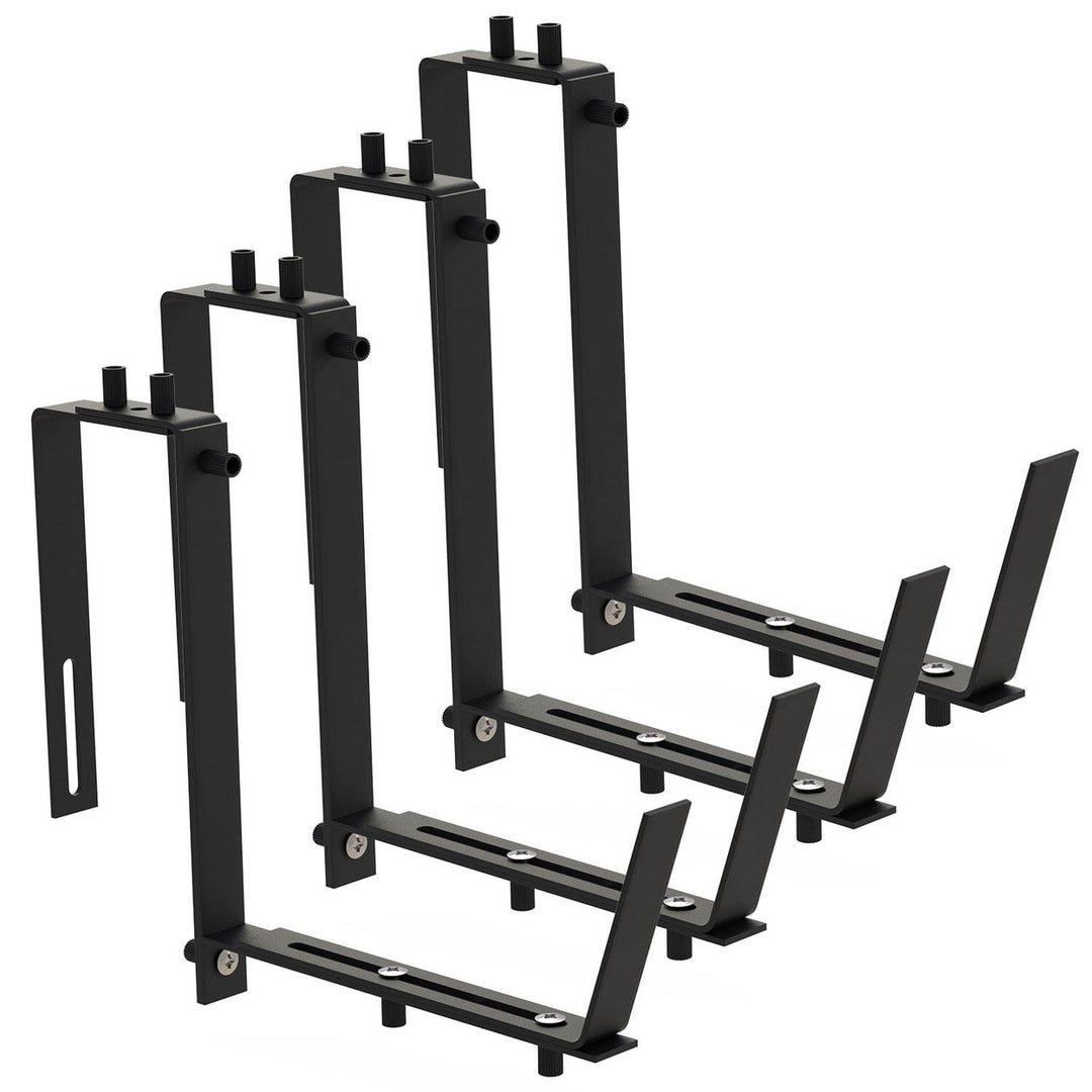 4-Piece: Adjustable Planter Box Brackets Image 1