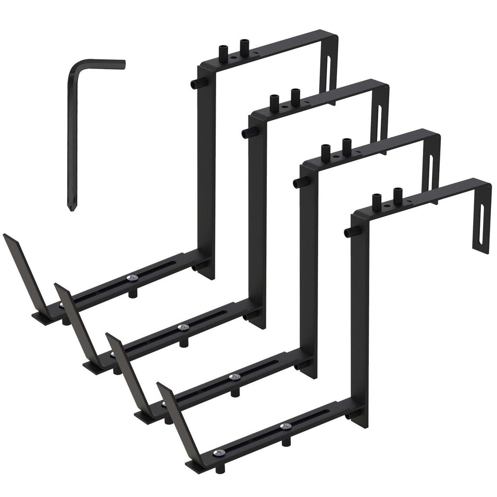 4-Piece: Adjustable Planter Box Brackets Image 2