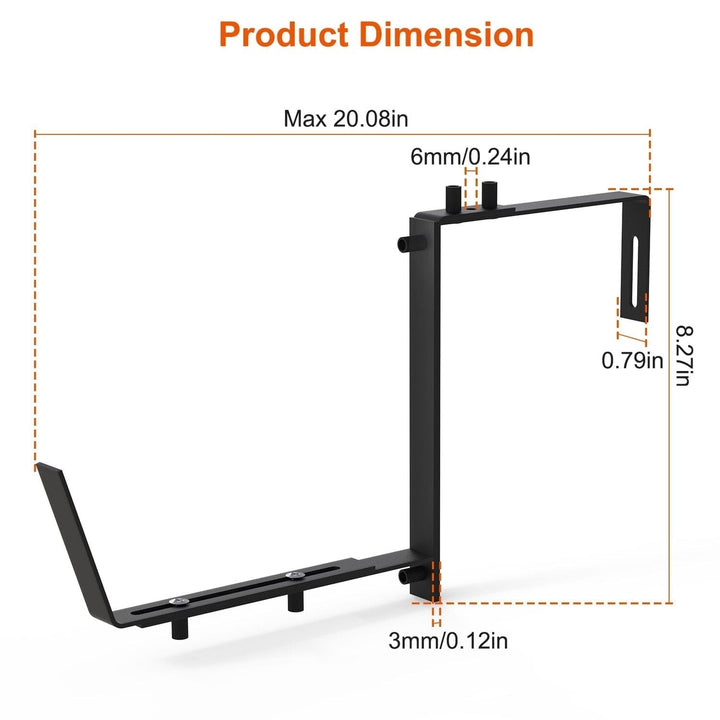 4-Piece: Adjustable Planter Box Brackets Image 4