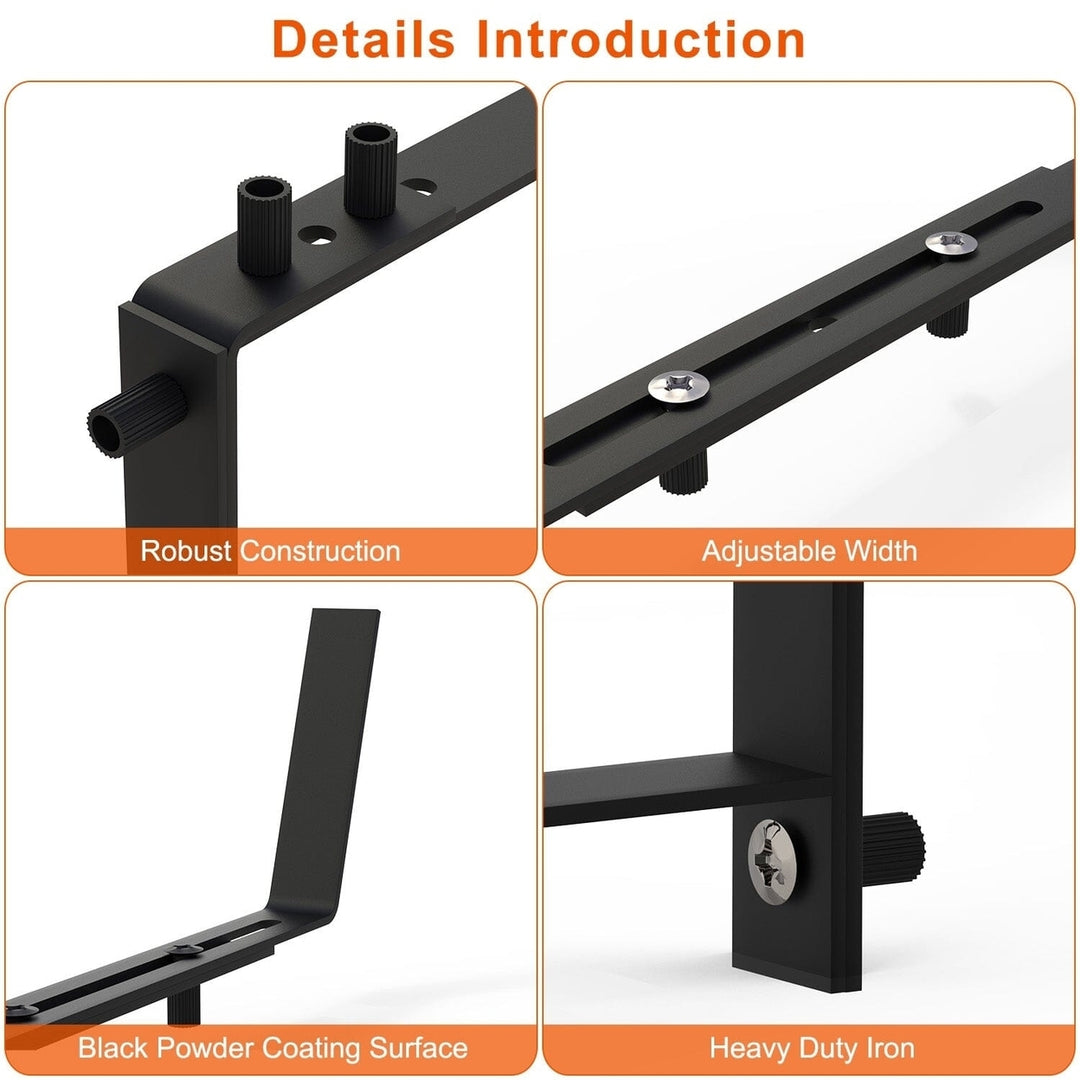 4-Piece: Adjustable Planter Box Brackets Image 4