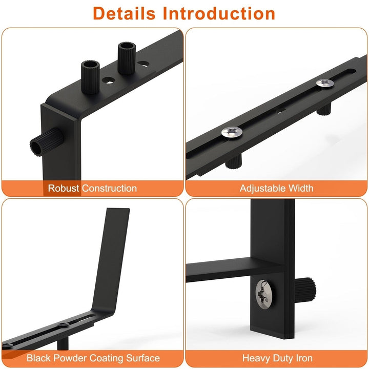 4-Piece: Adjustable Planter Box Brackets Image 4