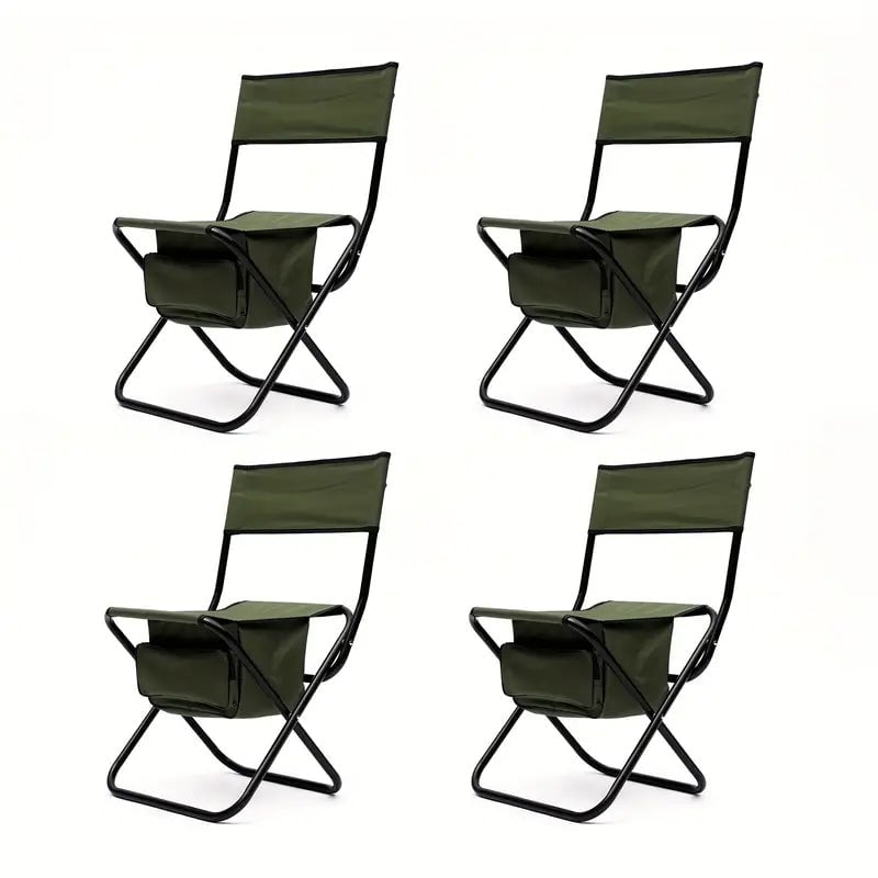 4-Piece: Folding Outdoor Chair with Storage Bag Image 2