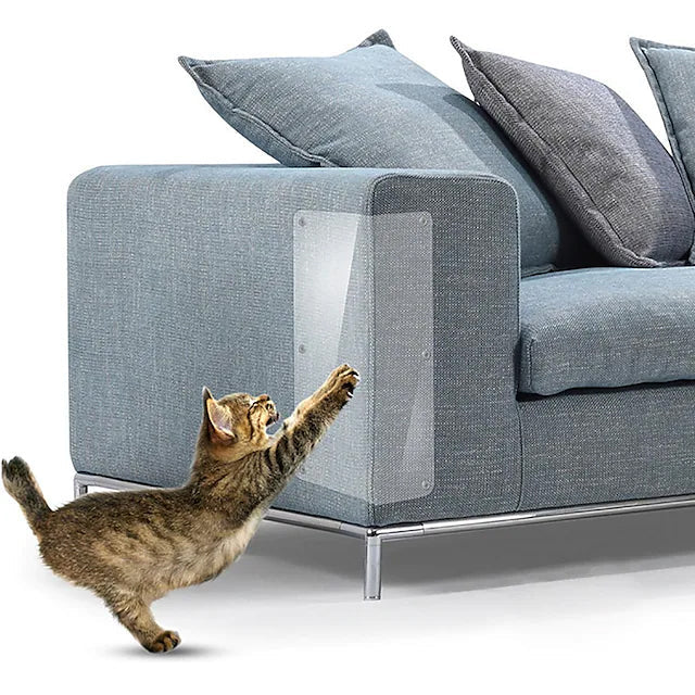 4-Piece: Sofa Cat Scratching Pad Scraper Image 1