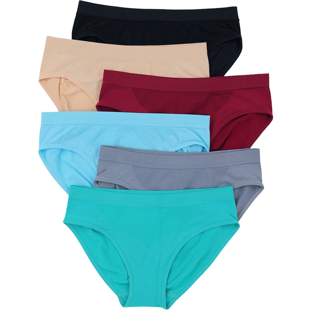 6-Pack: ToBeInStyle Womens Comfortable Seamless Stretch Underwear Image 1