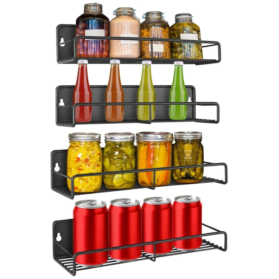 4-Piece: Strong Magnetic Spice Rack Organizer Image 1