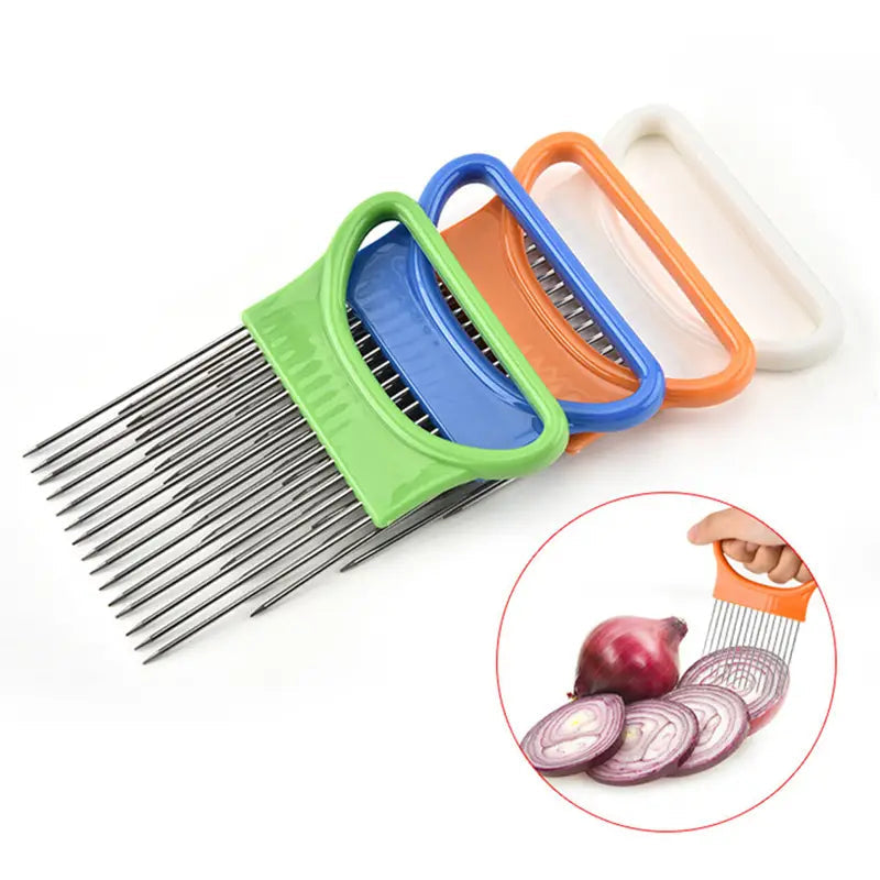 4-Pieces: All-In-One Onion Holder Slicer Set Image 3