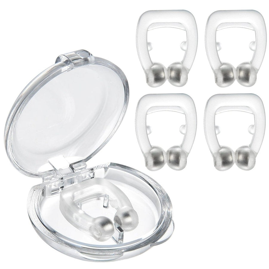 4-Pieces: Magnetic Nose Clip Anti Snoring Device Image 1