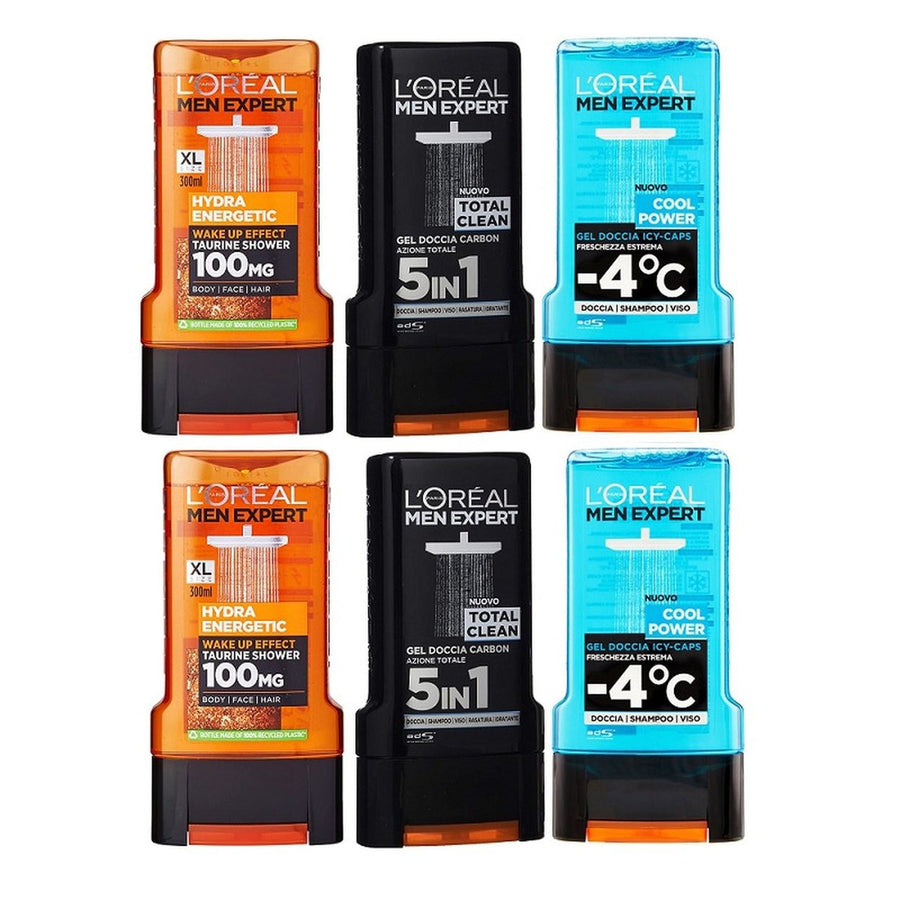 6-Pack: Loreal Paris Mens Expert Shower Gel Image 1