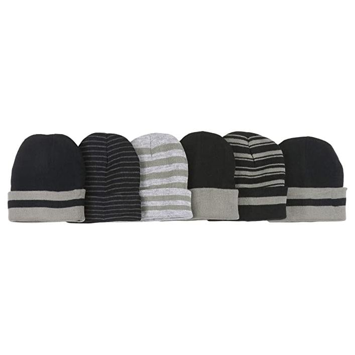 6-Pack: Mens Soft Stretchy Beanies Image 3