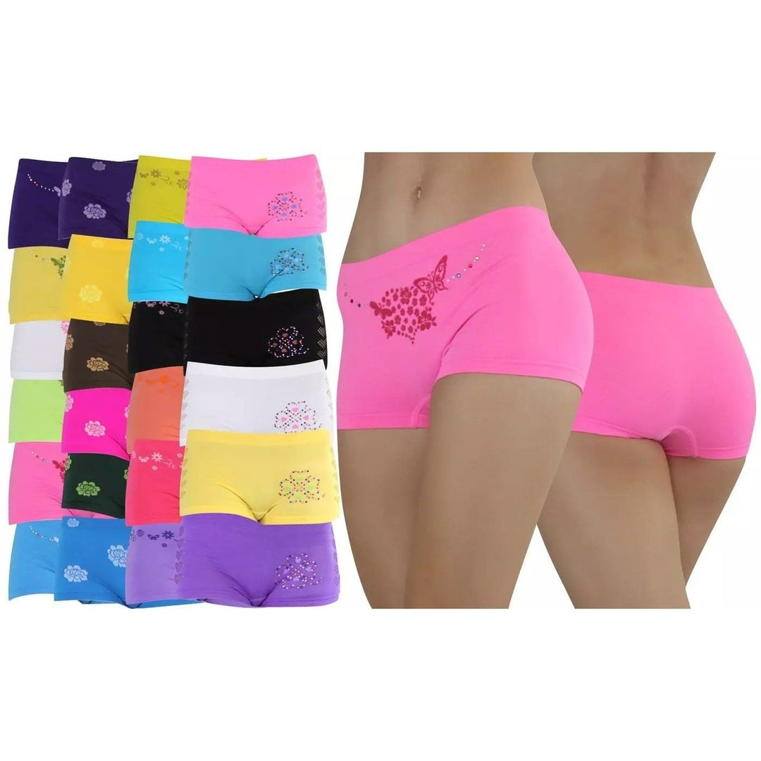 6-Pack: Mystery Womens Microfiber Boyshorts Image 1