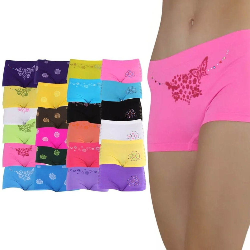 6-Pack: Mystery Womens Microfiber Boyshorts Image 2