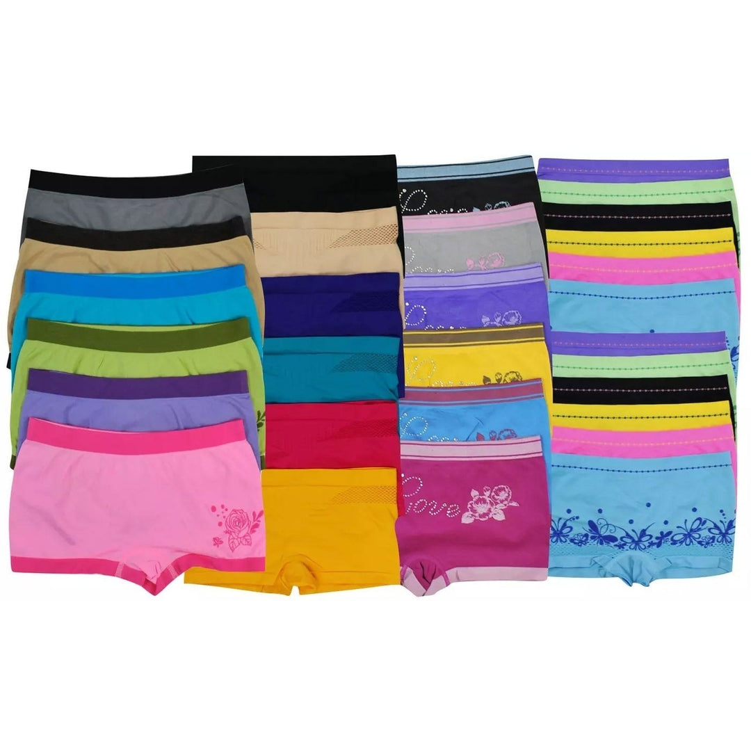 6-Pack: Mystery Womens Microfiber Boyshorts Image 3