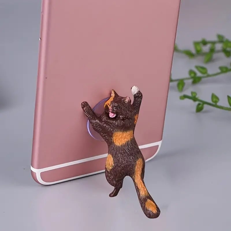 6-Pack: Portable Universal Cute Cat Cell Phone Holder Image 4