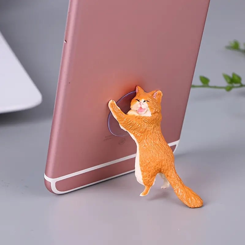 6-Pack: Portable Universal Cute Cat Cell Phone Holder Image 6