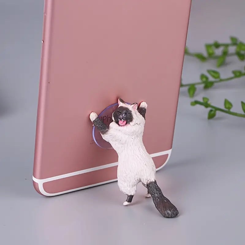 6-Pack: Portable Universal Cute Cat Cell Phone Holder Image 8