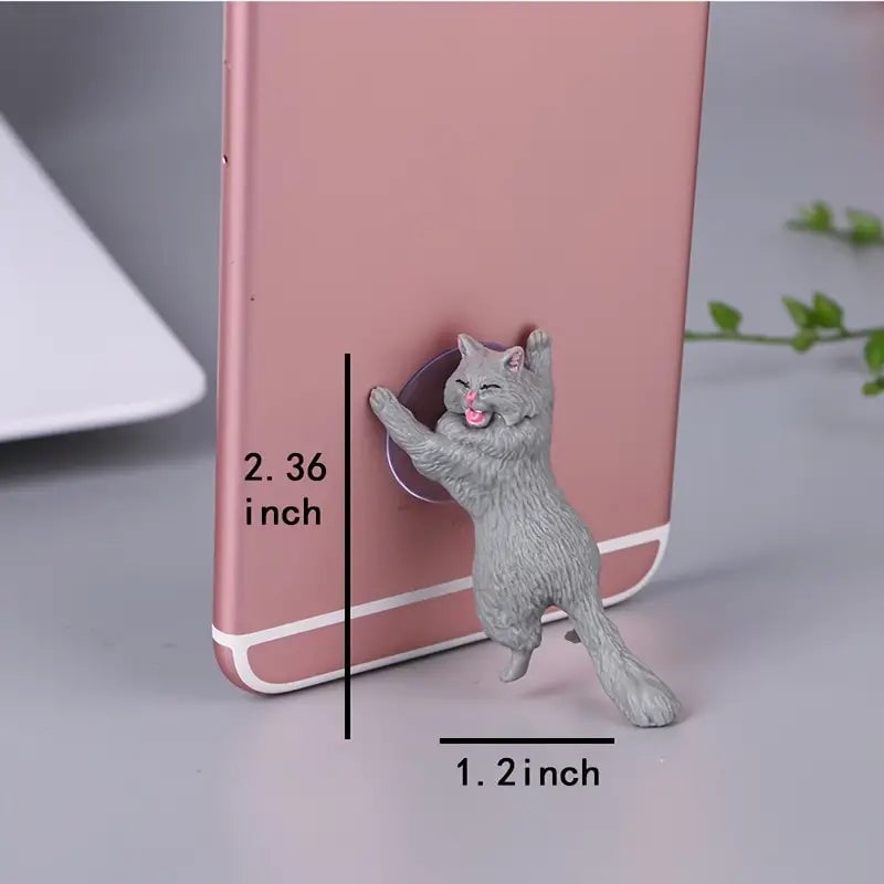 6-Pack: Portable Universal Cute Cat Cell Phone Holder Image 10