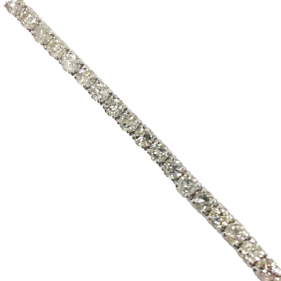 7.10 Ct Round HUGE Natural Diamond Tennis Bracelet 14K White Gold Image 2