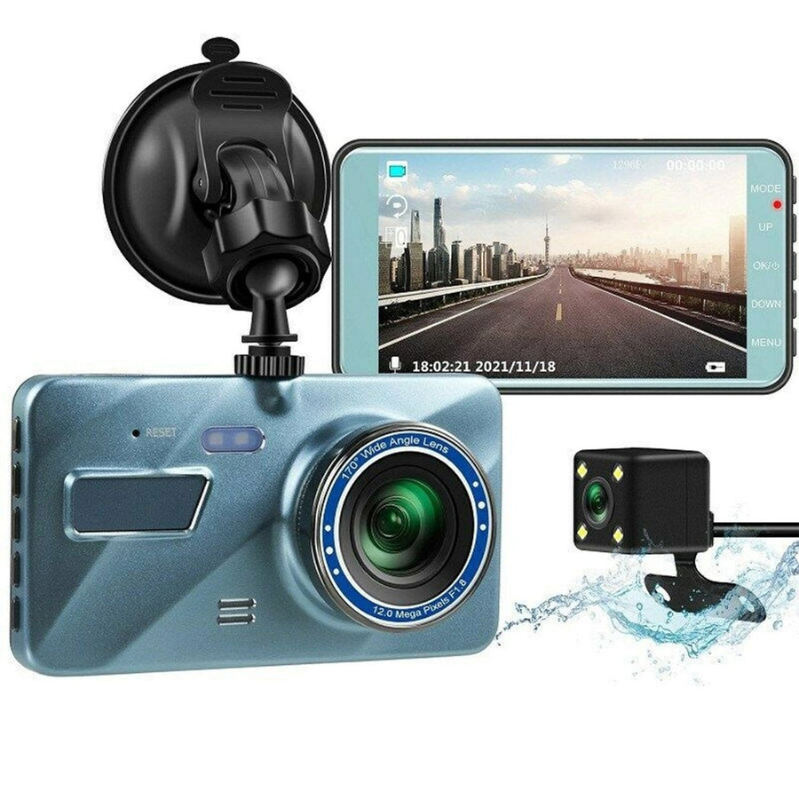 720P Dual Dash Car Camera Recorder with Motion Detection Light Image 1