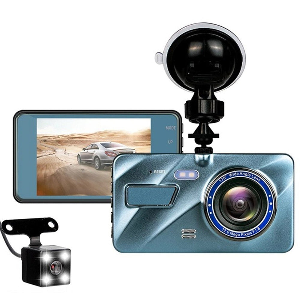 720P Dual Dash Car Camera Recorder with Motion Detection Light Image 2