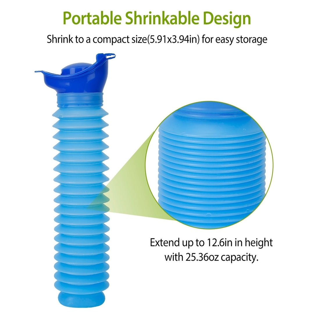 750ml Unisex Reusable Emergency Shrinkable Urinal Image 8