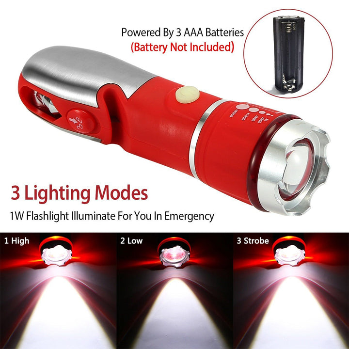 8-in-1 Multi-Tool Hammer Zoomable Emergency Flashlight Image 8