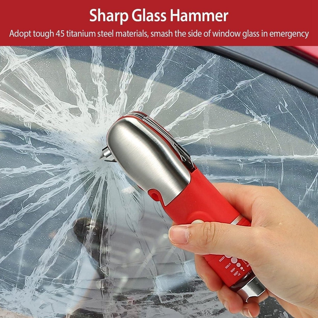 8-in-1 Multi-Tool Hammer Zoomable Emergency Flashlight Image 10