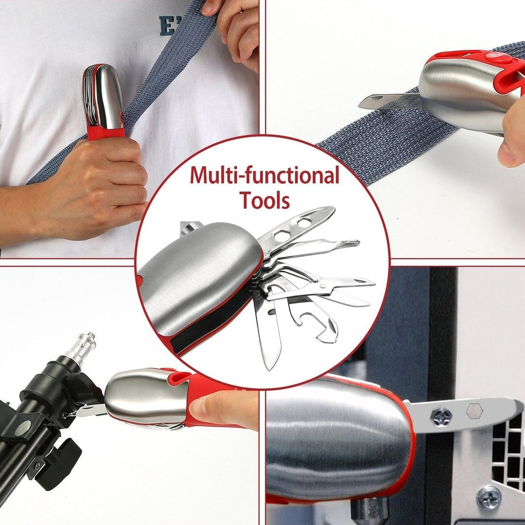 8-in-1 Multi-Tool Hammer Zoomable Emergency Flashlight Image 11