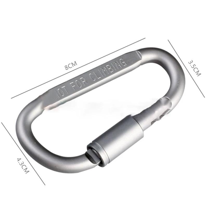 8-Pack: Aluminum Outdoor Carabiner Image 2