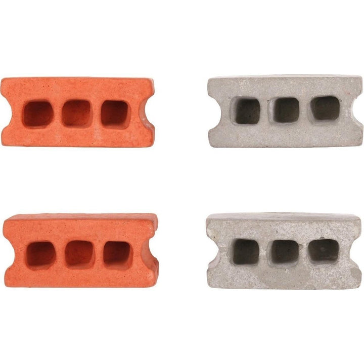 8-Pack: Multicolored Kikkerland Cinder Block Magnets Image 4