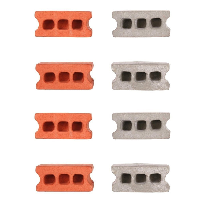 8-Pack: Multicolored Kikkerland Cinder Block Magnets Image 4