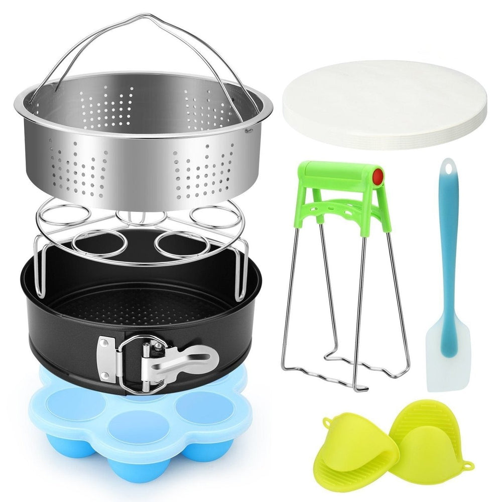 8-Pack: Steamer Basket Egg Steam Rack Camping Cooking Set Image 2