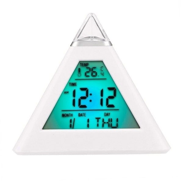 7 Color Changing LED Alarm Clock Image 2