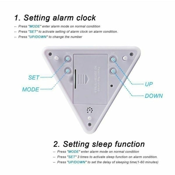 7 Color Changing LED Alarm Clock Image 6