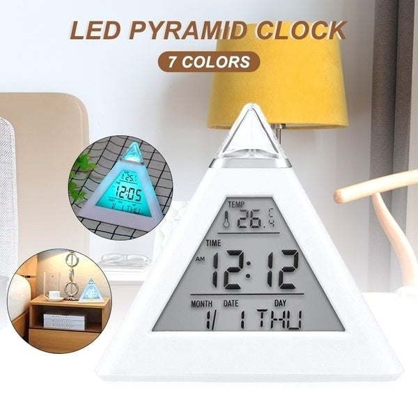 7 Color Changing LED Alarm Clock Image 8