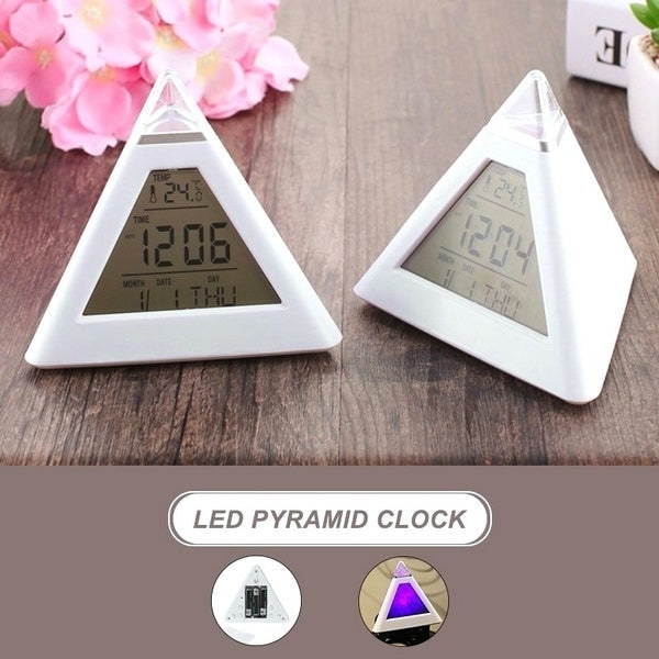 7 Color Changing LED Alarm Clock Image 10